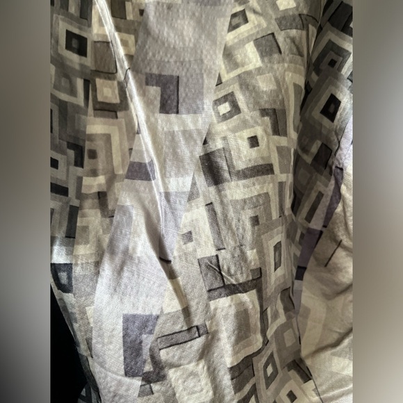 Dries Van Noten Aysmmetrical Sleeve Geometric Design Silk-Wool Dress Size 40/ 4 - Picture 6 of 16